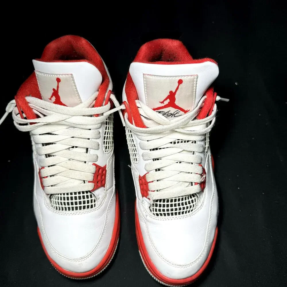 Size 7.5 - Nike Air Jordan 4 Retro OG Fire Red 2020 Men's Shoes